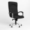 Крісло офісне поворотне Новий Стиль GERMES STEEL CHROME (COMFORT) Micro-A (Чорний) (NWS-126078)