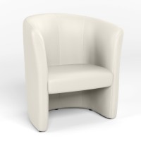 М'яке офісне крiсло Новий Стиль CLUB ECO-50 (Білий) (NWS-131907)