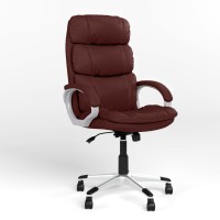 Крісло керівника поворотне Новий Стиль DOLCE ANYFIX PL35 ECO-28 (Бордовий) (NWS-125759)