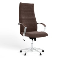 Крісло офісне поворотне Новий Стиль IRIS STEEL TILT AL70 SORO-28 (Світло-коричневий) (NWS-126289)