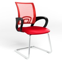 Офисное кресло Новый Стиль NETWORK CF CHROME OH-6 V-27 (Красный) (NWS-121559)