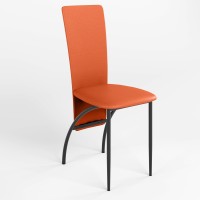 Обеденный стул Новый Стиль AMELY BLACK (BOX-4) ECO-72 (Оранжевый) (NWS-121021)