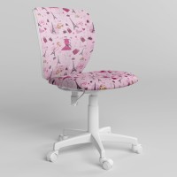 Дитяче комп'ютерне крісло поворотне Новий Стиль ORLY GTS FREESTYLE WHITE P OD-06/CM-04 (Рожевий) (NWS-124401)