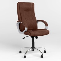 Кресло офисное поворотное Новый Стиль ELLY ANYFIX CHR68 ECO-21 (Темно-коричневый) (NWS-126673)