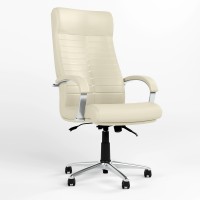 Кресло офисное поворотное Новый Стиль ORION STEEL CHROME (ANYFIX) ECO-07 (Светло-бежевый) (NWS-126563)