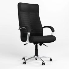 Крісло офісне поворотне Новий Стиль ORION STEEL CHROME (ANYFIX) ECO-30 (Чорний) (NWS-126583)