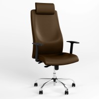 Крісло офісне поворотне Новий СтильSOLO UP R HR STEEL WA ST CHR68 ECO-35 (Кава) (NWS-127043)