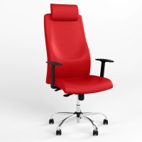 Крісло офісне поворотне Новий СтильSOLO UP R HR STEEL WA ST CHR68 ECO-90 (Червоний) (NWS-127053)