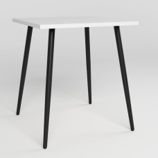Обідній стіл Новий Стиль MODERN LITE BLACK (18) 700х700х750 Білий (NWS-131172)