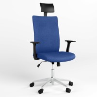 Кресло офисное поворотное Новый Стиль AIR R NET HR LUM CHROME SL AL70 ZT-07 (Синий) (NWS-125165)