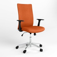 Крісло офісне поворотне Новий Стиль AIR R NET LUM CHROME SL AL70 OP-20 ZT-02 (Помаранчевий) (NWS-125135)