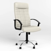 Крісло керівника Новий Стиль BOSS BX TILT CHR68 ECO-50 (Білий) (NWS-125235)