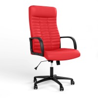Крісло поворотне BOSS KD TILT PL64 ECO-90 (Червоний) (NWS-125445)