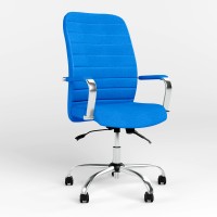 Крісло керівника Новий Стиль BRUNO (COMFORT+ANYFIX) ZT-05 (Світло-синій) (NWS-125375)