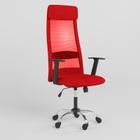 Крісло офісне поворотне Новий Стиль FRANK GTR TILT (WS-122) CHR68 P OH-6 C-16 (Червоний) (NWS-123735)