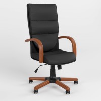 Крісло керівника поворотне Новий Стиль CREDO EXTRA ECO-30 (Чорний) (NWS-125606)