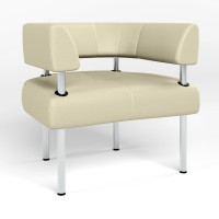 Крісло офісне округле Новий Стиль OFFICE ECO-07 (Світло-бежевий) (NWS-122856)
