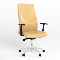 Крісло офісне поворотне Новий Стиль SOLO R STEEL (ABS) SFB AL70 ECO-01 (Бежевий) (NWS-132234)