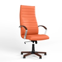 Кресло офисное поворотное Новый Стиль IRIS WOOD LB TILT EX4 ECO-72 (Оранжевый) (NWS-126367)