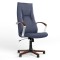Крісло поворотне KING WOOD TILT EX4 P ECO-22 (Синій) (NWS-126437)
