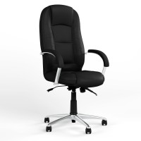 Крісло офісне поворотне Новий Стиль MODUS STEEL CHROME (ANYFIX) ECO-30 (Чорний) (NWS-126477)