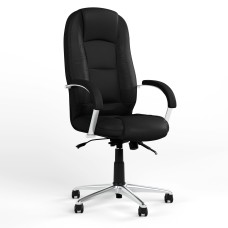 Крісло офісне поворотне Новий Стиль MODUS STEEL CHROME (ANYFIX) ECO-30 (Чорний) (NWS-126477)