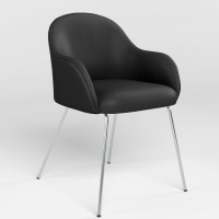 Кресло офисное Новый Стиль WAIT 4L CHROME ECO-30 (Черный) (NWS-122907)