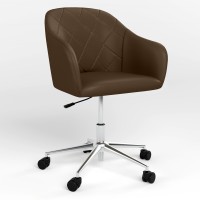 Кресло на роликах поворотное Новый Стиль WESTER GTP (J) CHR64 ECO-35 (Кофе) (NWS-122937)