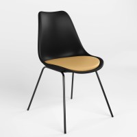 Стул обеденный Новый Стиль ASTI 4AL BLACK (BOX-1) K01 ECO-01 (Бежевый) (NWS-132436)