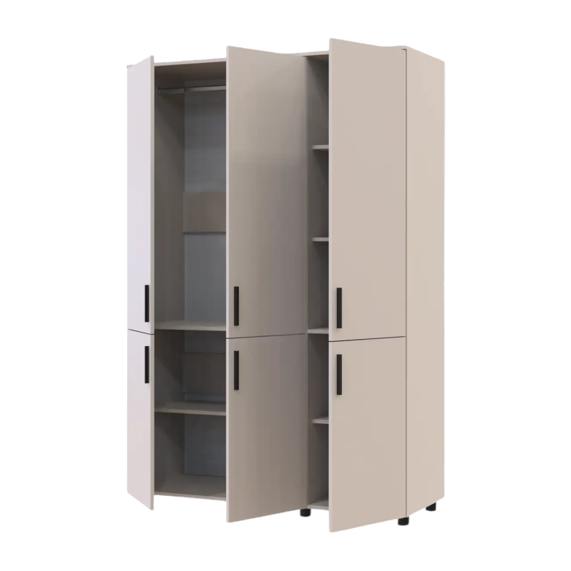 Шкаф для одежды Doros Торн Кашемир 3 ДСП (штанга) 135х51.6х200 (DRS-012059)