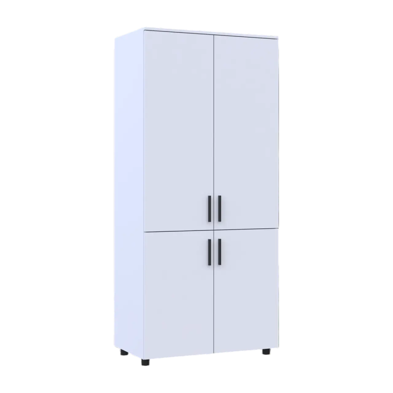Шафа для одягу Doros Торн Білий 2 ДСП (штанга) 90х51.6х200 (DRS-012019)