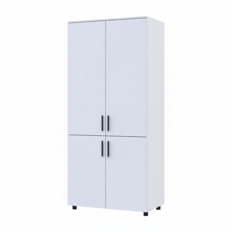Шафа для одягу Doros Торн Білий 2 ДСП (штанга) 90х51.6х200 (DRS-012019)