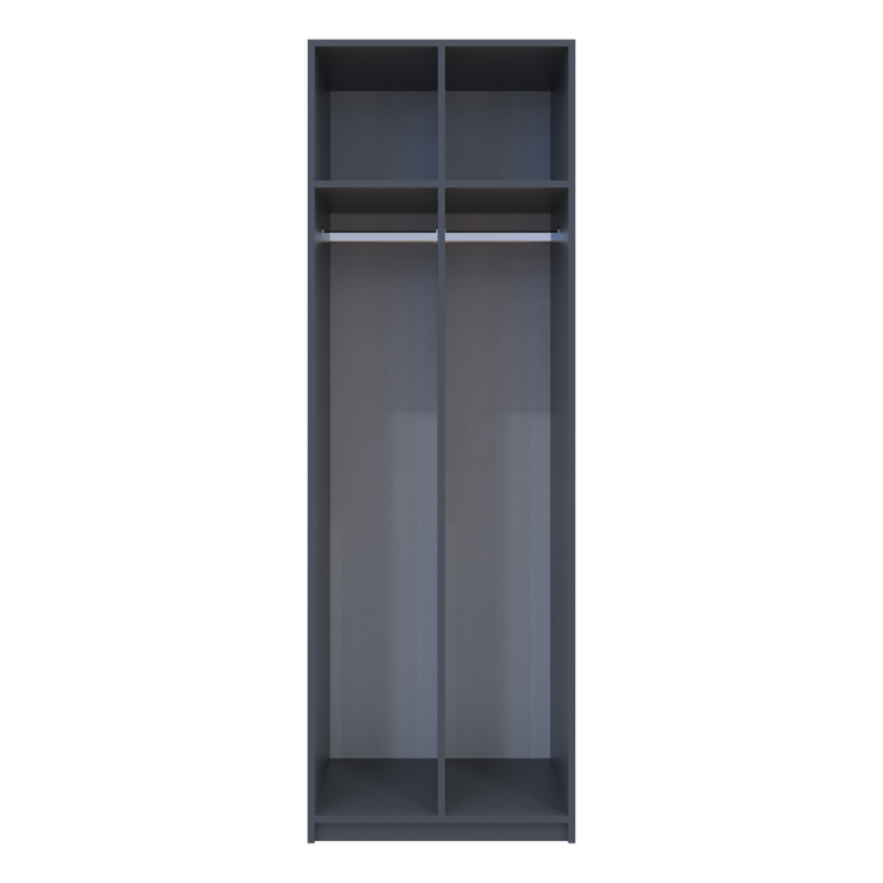 Роздягальня Doros 2-х секційна Графіт 2 ДСП 60х52х180 (DRS-011613)