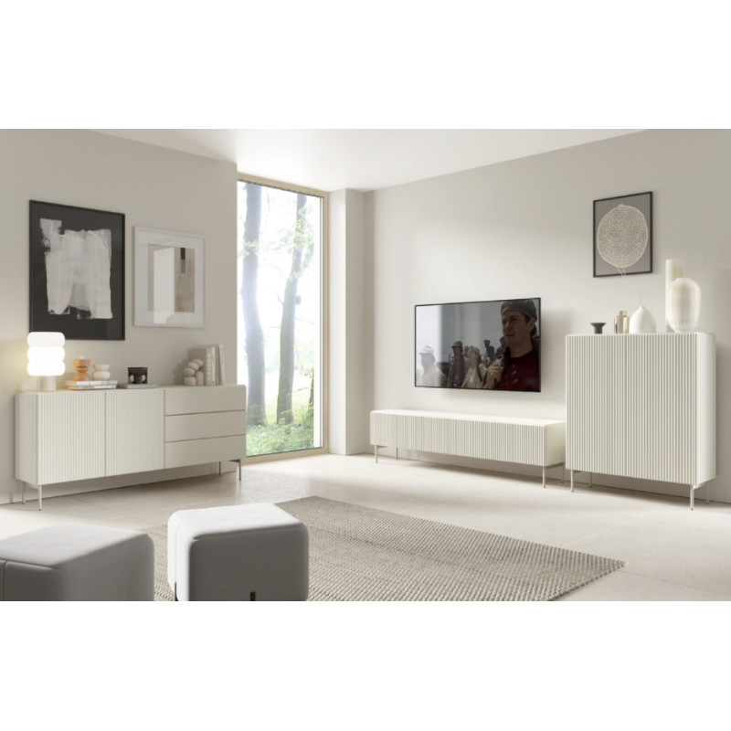 Комод з телескопічними напрямними Perfect Home Muti 2D3S/177 177x81,2x39,8 Кашемір (PFH-091394)