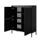 Комод високий Perfect Home Senso 3D 123,4x103,5x39,5 Чорний (PFH-091134)
