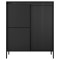 Комод високий Perfect Home Senso 3D 123,4x103,5x39,5 Чорний (PFH-091134)
