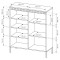 Комод високий Perfect Home Senso 3D 123,4x103,5x39,5 Чорний (PFH-091134)