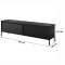 Тумба під телевізор Perfect Home Senso 2D/187 187,1х53,4х39,5 Чорний (PFH-091138)