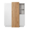Комод Perfect Home Cube 3D/110 133,5x110x45,4 Білий/Дуб крафт золотий (PFH-091042)