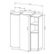 Комод Perfect Home Cube 3D/110 133,5x110x45,4 Білий/Дуб крафт золотий (PFH-091042)