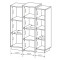 Комод Perfect Home Cube 3D/110 133,5x110x45,4 Білий/Дуб крафт золотий (PFH-091042)