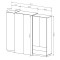 Шафа розпашна чотиридверна Perfect Home Cube 4D2S/230 230x198,8x51,6 Білий/Дуб крафт золотий (PFH-091047)