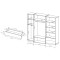 Шафа розпашна чотиридверна Perfect Home Cube 4D2S/230 230x198,8x51,6 Білий/Дуб крафт золотий (PFH-091047)