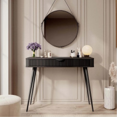 Туалетний столик Perfect Home Lante 1S/100 100,2x78x38 см Чорний (чорні ніжки) (PFH-091188)