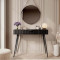 Туалетний столик Perfect Home Lante 1S/100 100,2x78x38 см Чорний (чорні ніжки) (PFH-091188)