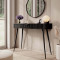 Туалетний столик Perfect Home Lante 1S/100 100,2x78x38 см Чорний (чорні ніжки) (PFH-091188)