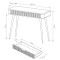 Туалетний столик Perfect Home Lante 1S/100 100,2x78x38 см Чорний (чорні ніжки) (PFH-091188)