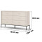 Комод Perfect Home Mono MKS154 6S 154x91x39 Беж пісочний (золоті ніжки) (PFH-091209)