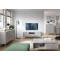 Комод з телескопічними напрямними Perfect Home Nova KSZ154 3D3S 154x63x39 Сірий (золоті ніжки) (PFH-091243)