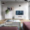 Комод високий Perfect Home Nova K104 2D 104x125x39 Білий (золоті ніжки) (PFH-091233)